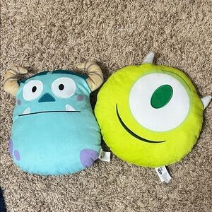 Monsters Inc. Character Plush Pillow Set